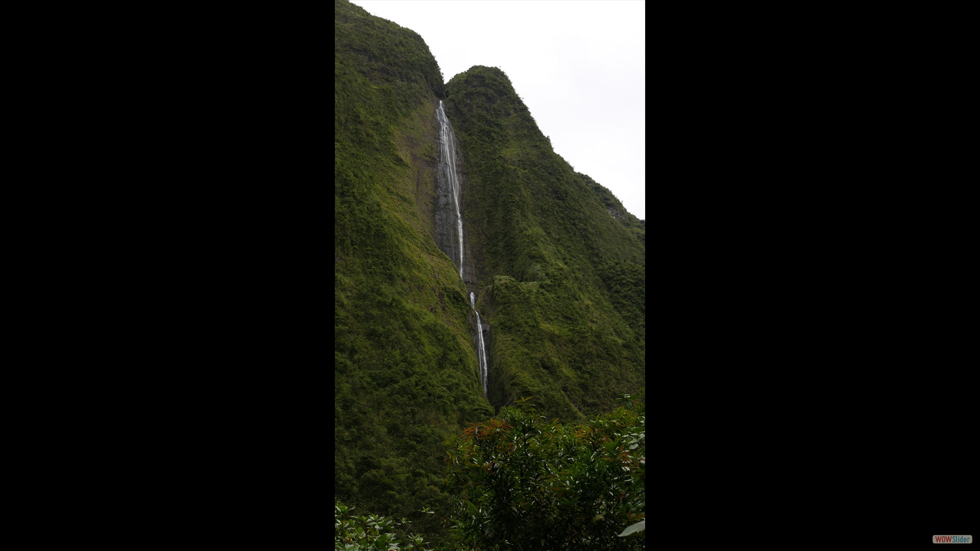 Wasserfall Cascade Blanche - aus dem Fluss Ravine Blanche („Weiße Schlucht“)