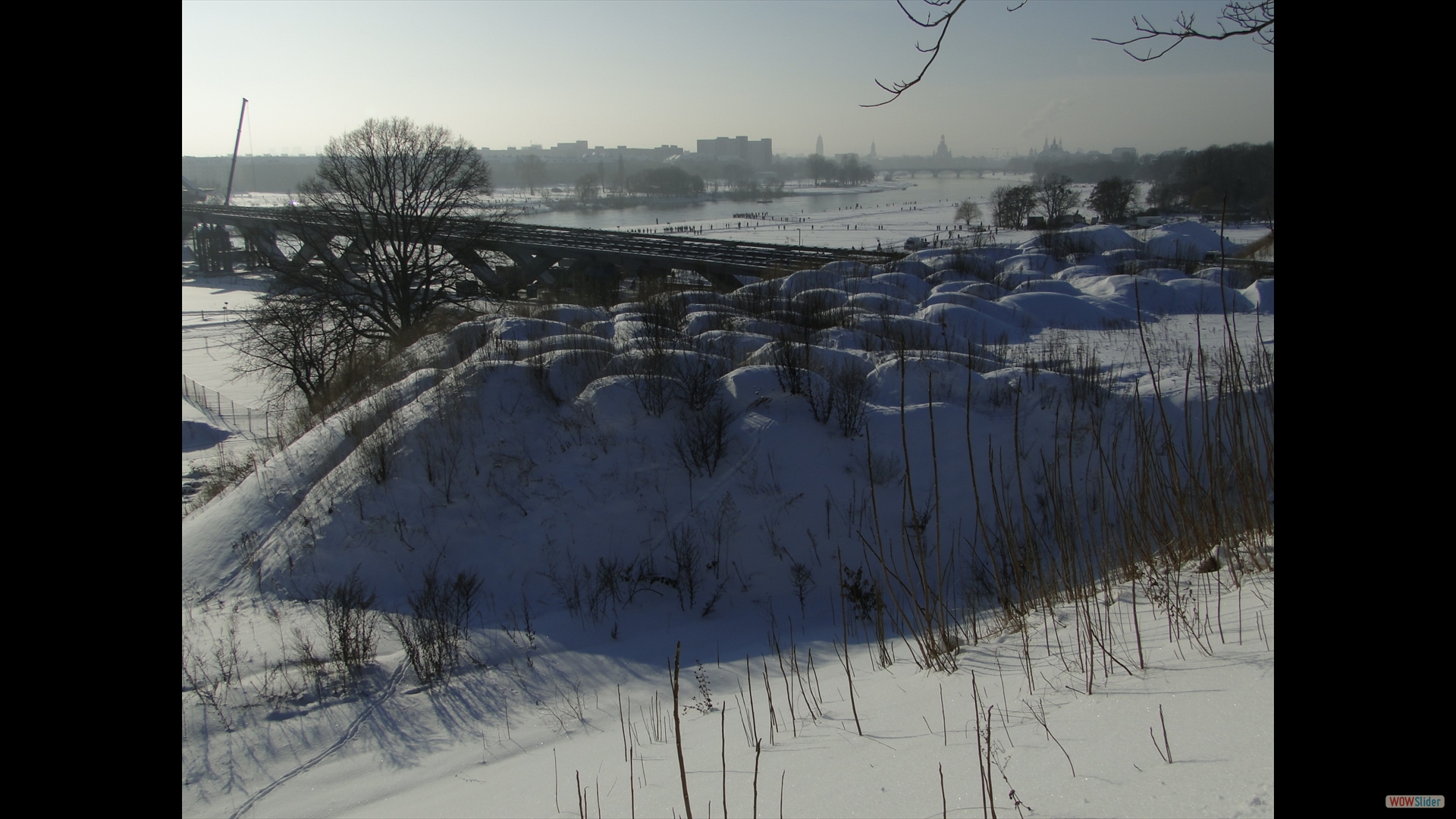 Dresden - Einschieben Waldschlösschenbrücke