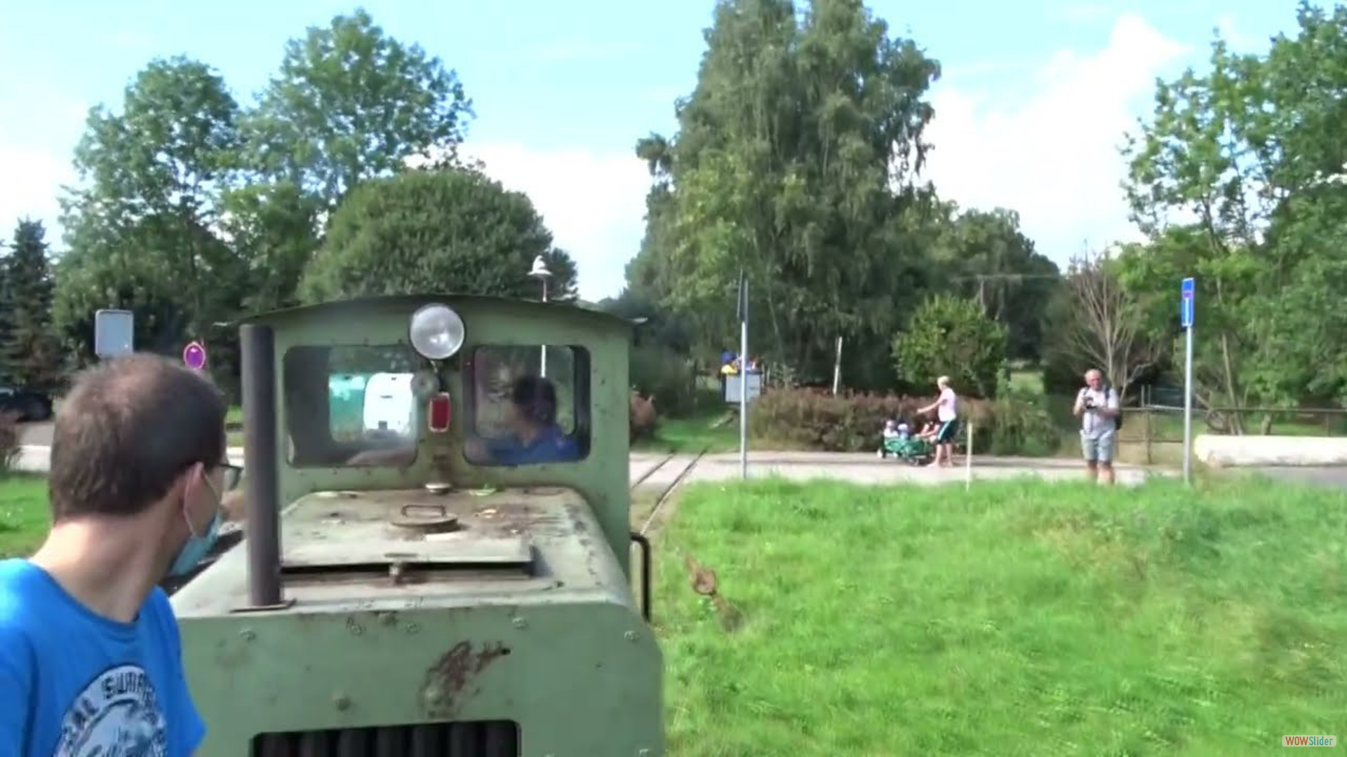 Fahrt mit der Feldbahn - Glossen bei Mügeln