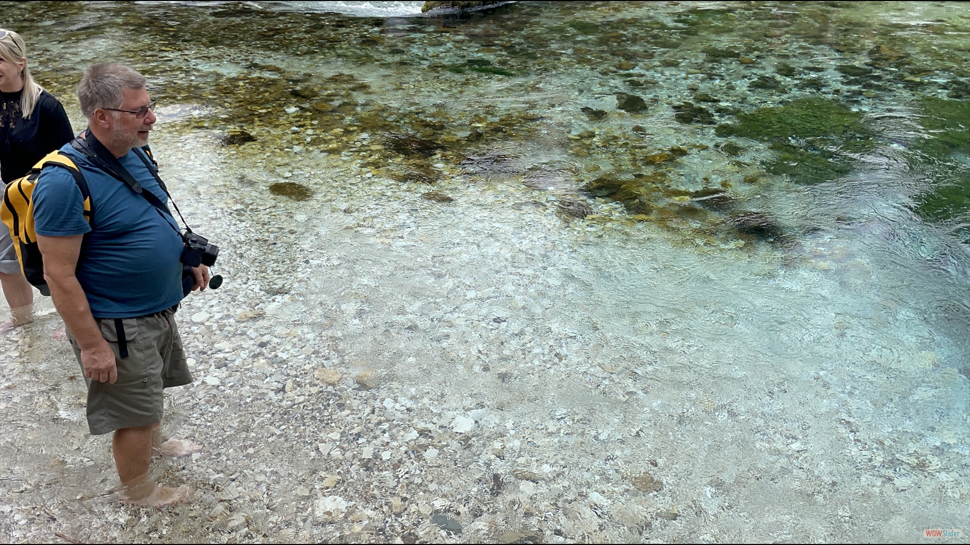 Das Wasser ist eisig kalt