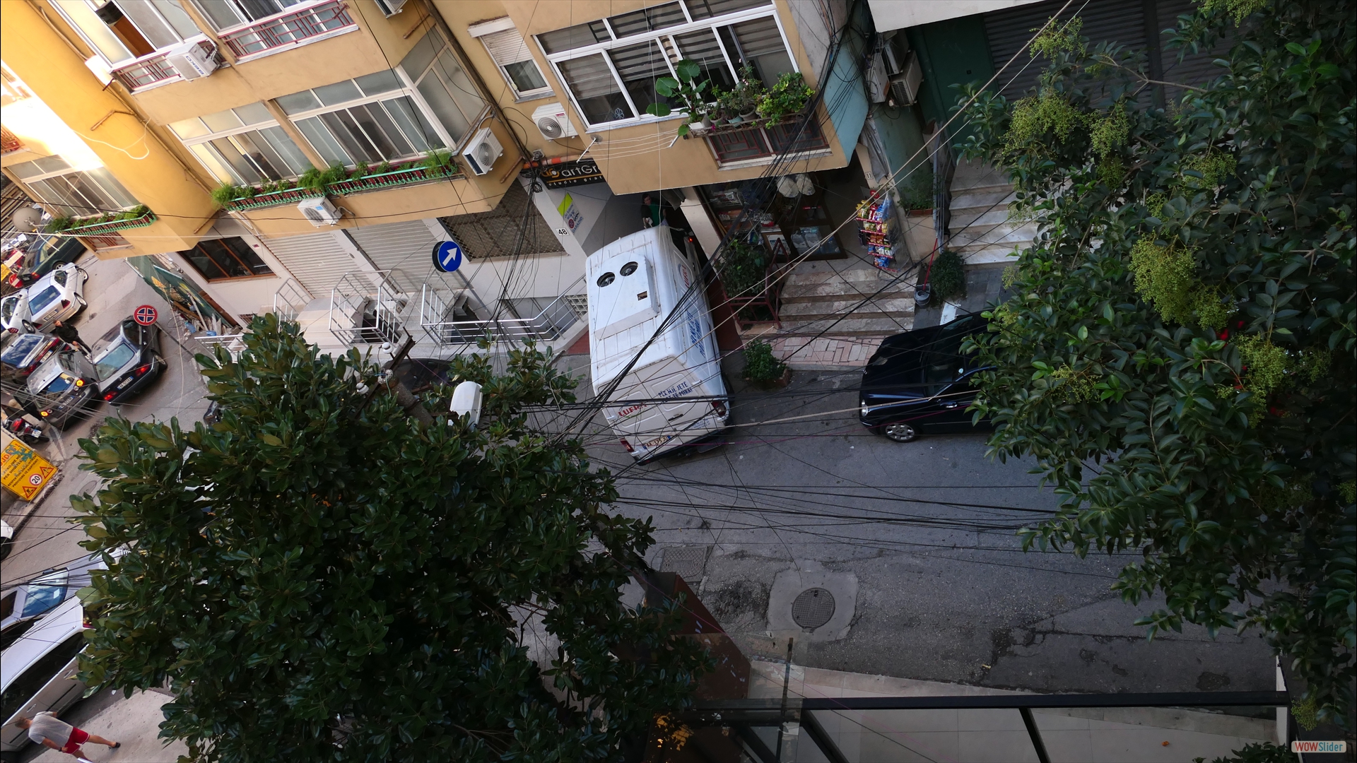 Ausblick vom Balkon unserer Unterkunft