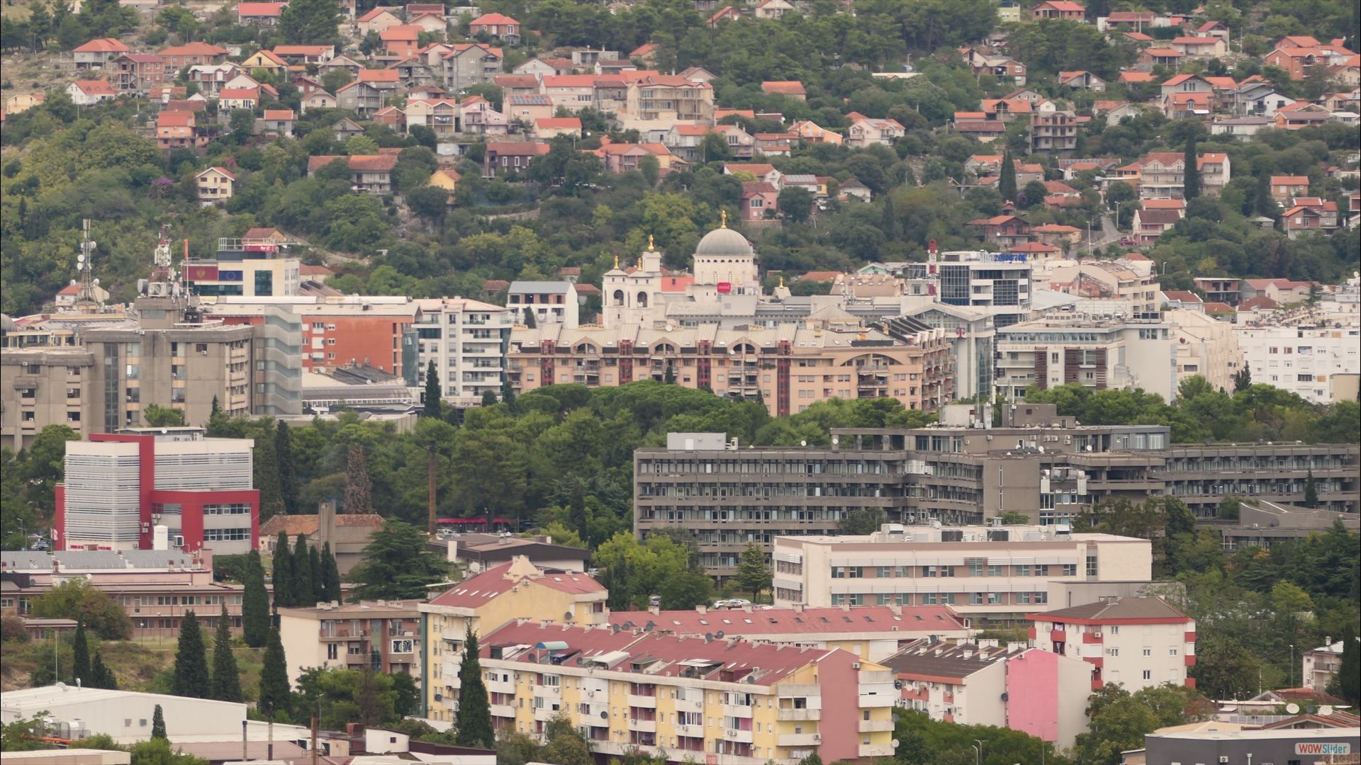 Podgorica - Hintergrund Kathedrale der Auferstehung Christi