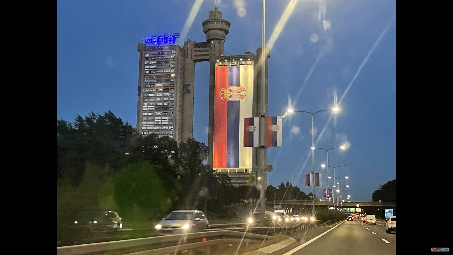 Genex-Turm (115 m) - Westtor von Belgrad