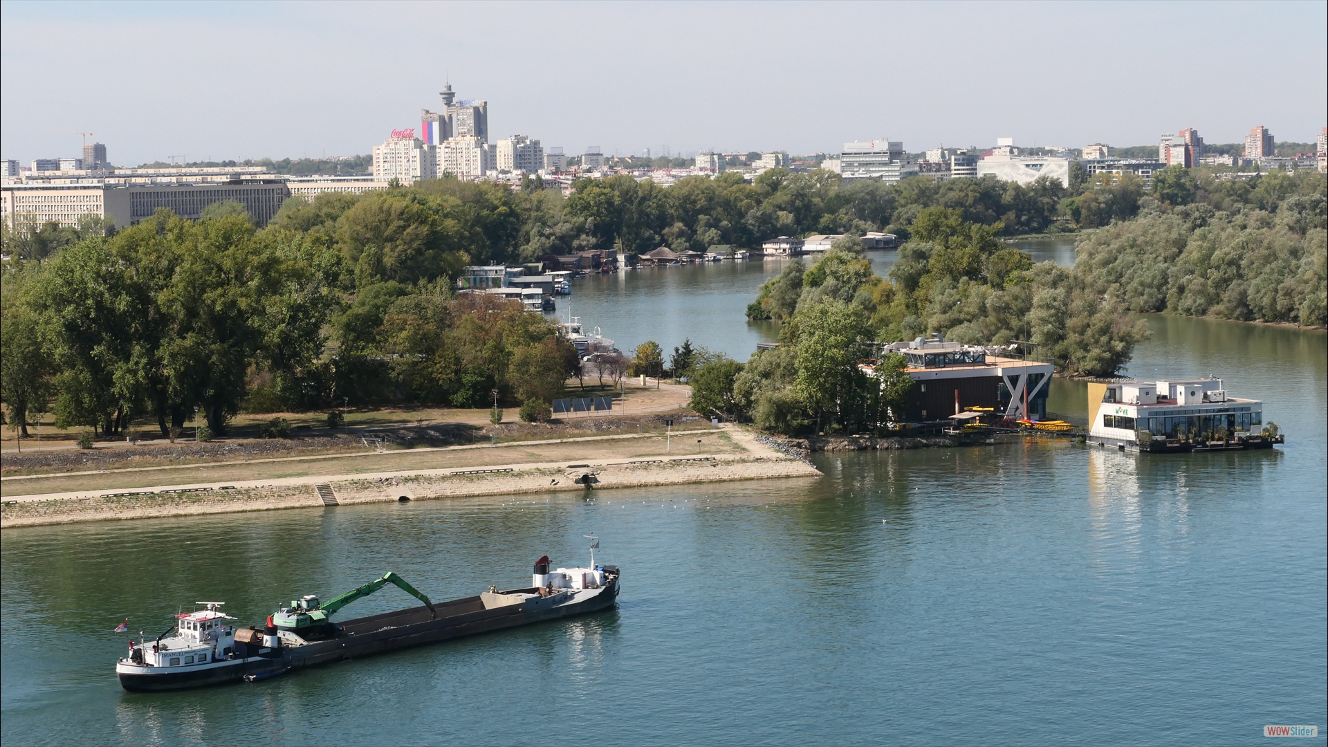 Mündung der Danube in die Save