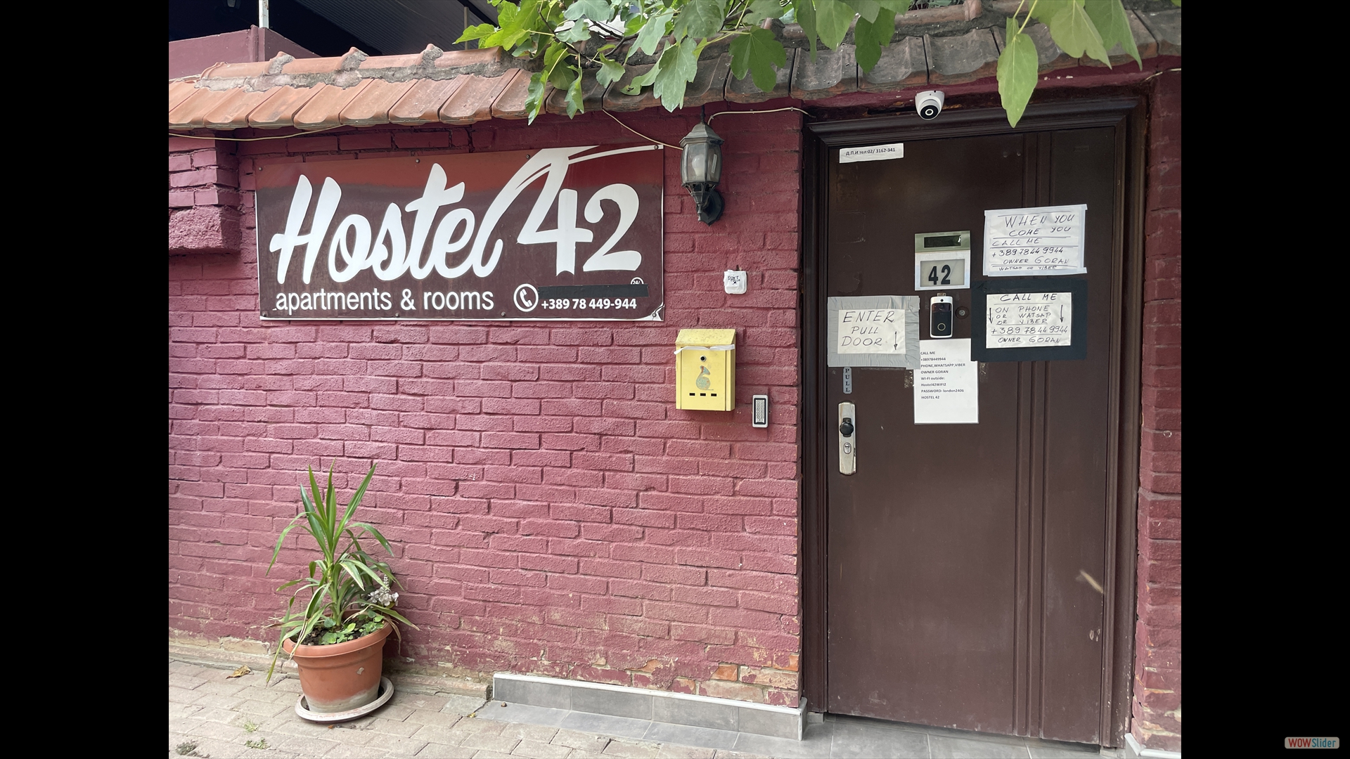 unsere Unterkunft in Skopje