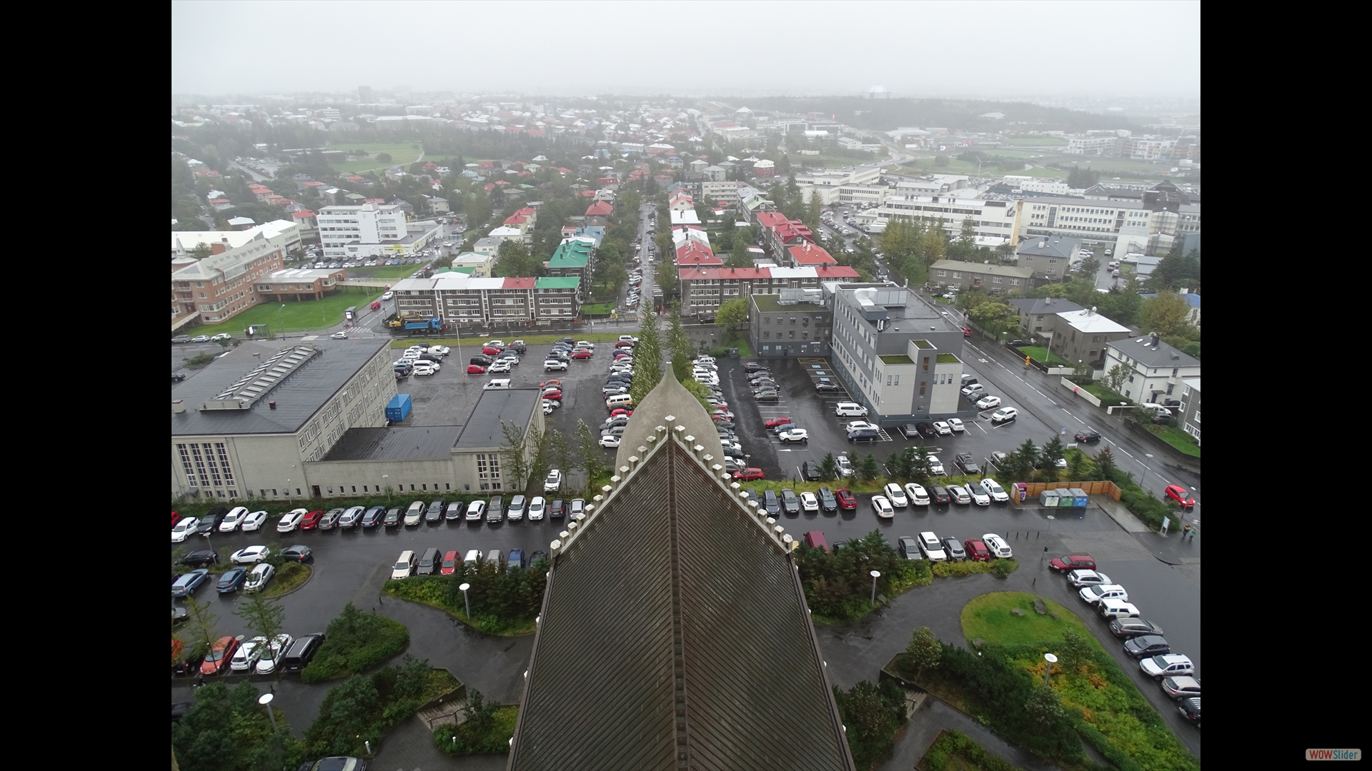 „vernebelter“ Blick auf Reykjavik