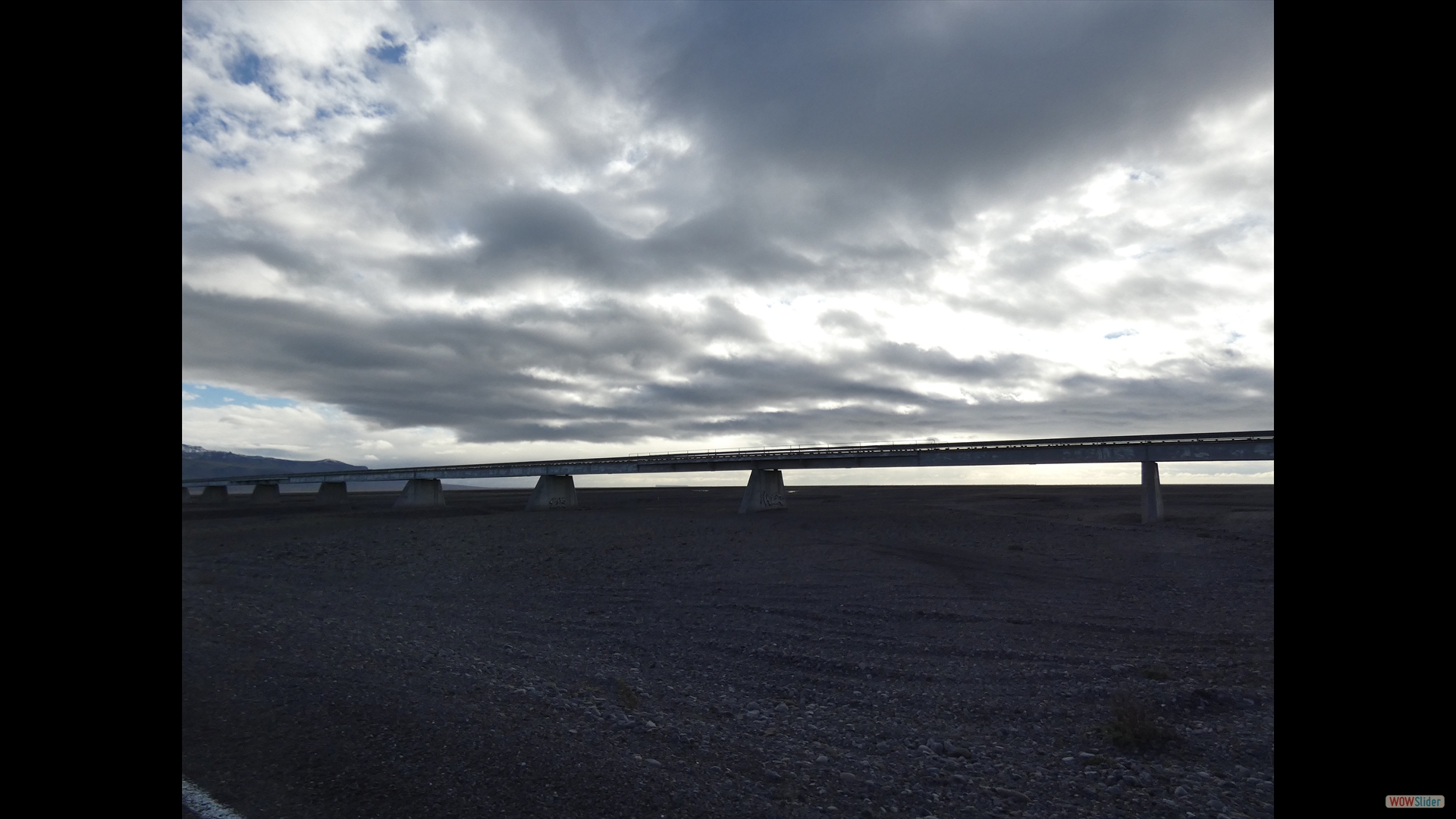 Skeiðarárbrú, die längste Brücke Islands (ursprünglich 904 m lang)