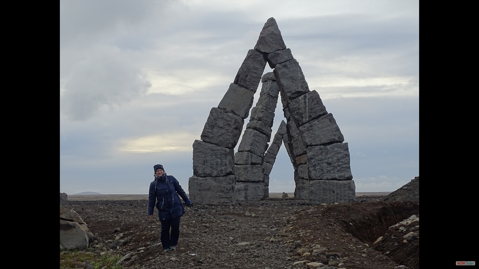 Denkmal des Künstlers Erlingur Thorodsen, seit 2002 im Bau