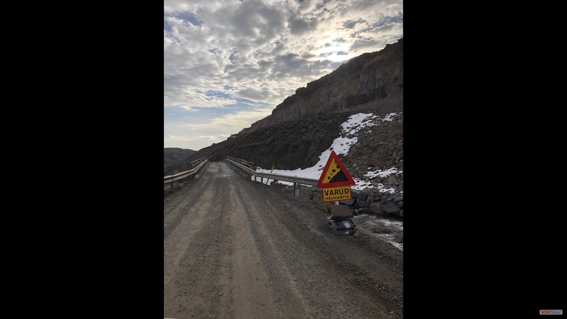 Baustelle-Fahrt zum Dynjandi-Wasserfall