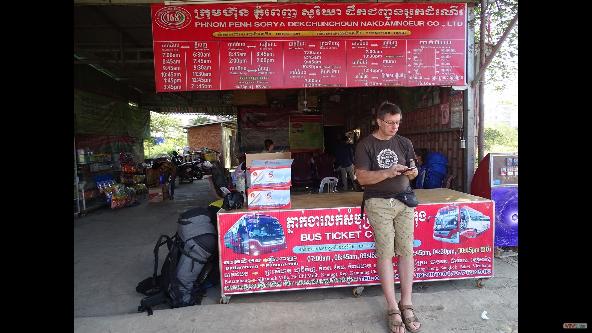 Busfahrt nach Phnom Penh