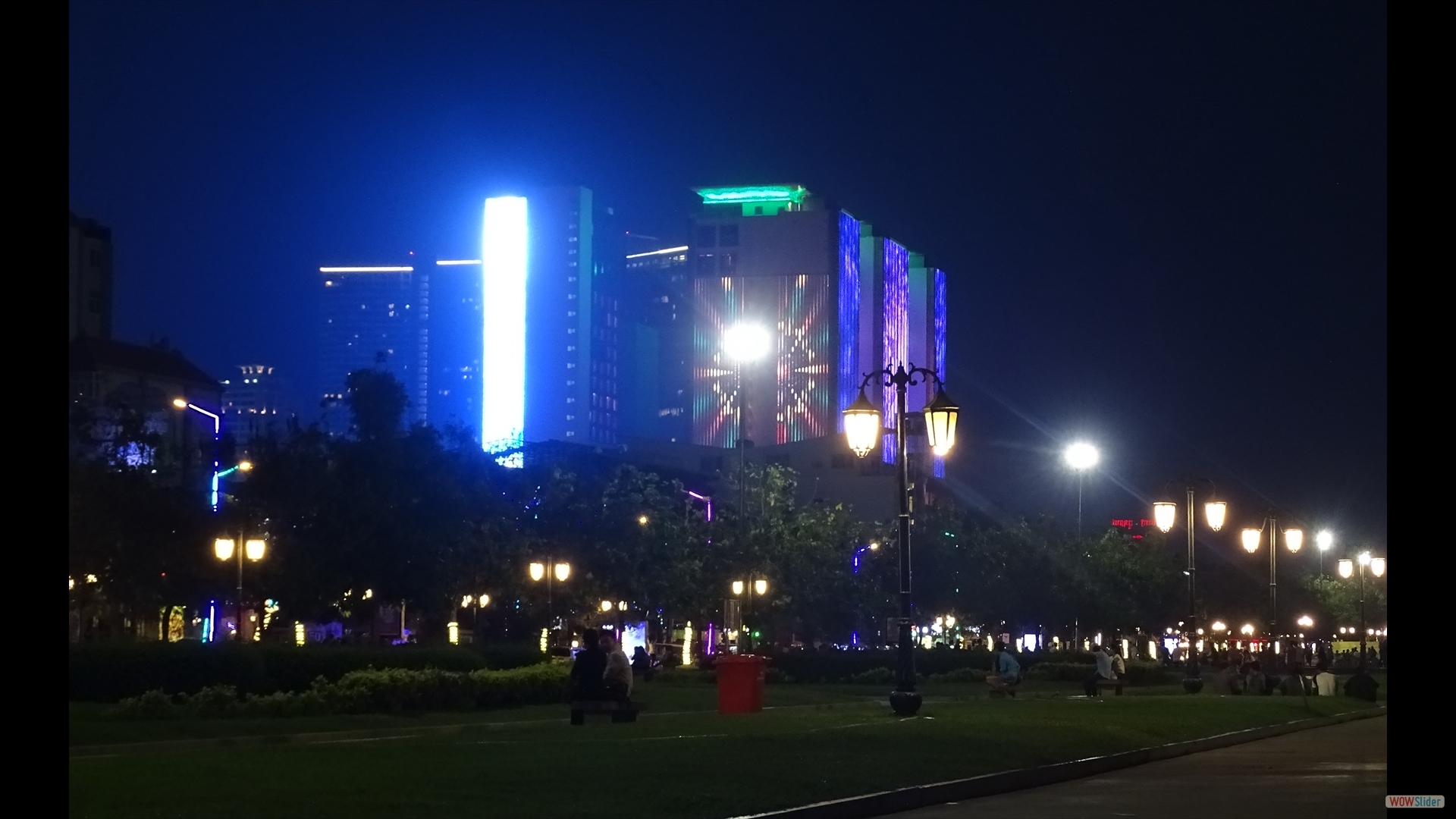 Phnom Penh bei Nacht