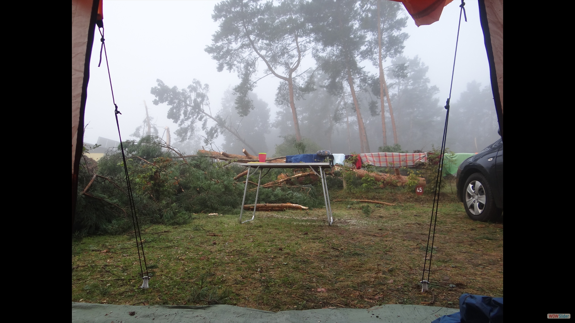 Campingplatz Rathenow - der Morgen nach dem Unwetter