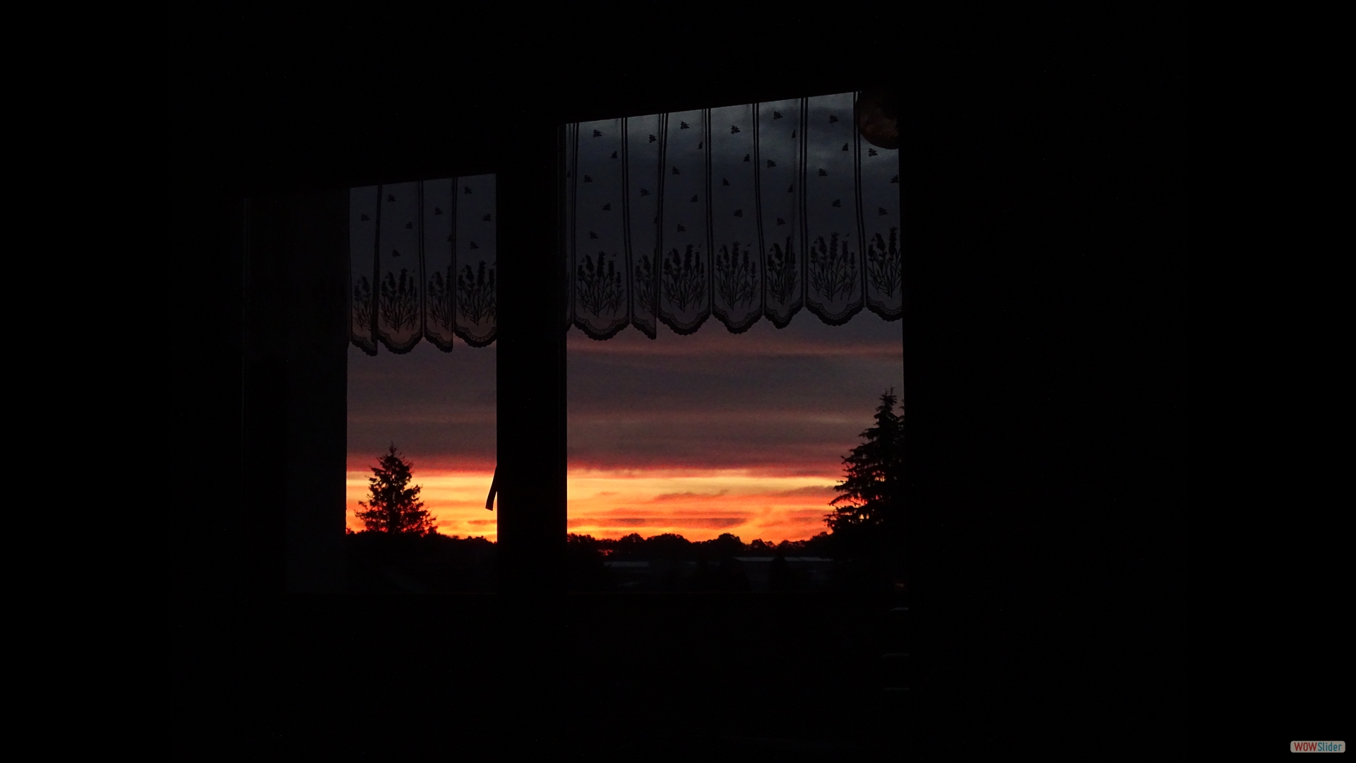 Sonnenaufgang in der Ferienwohnung