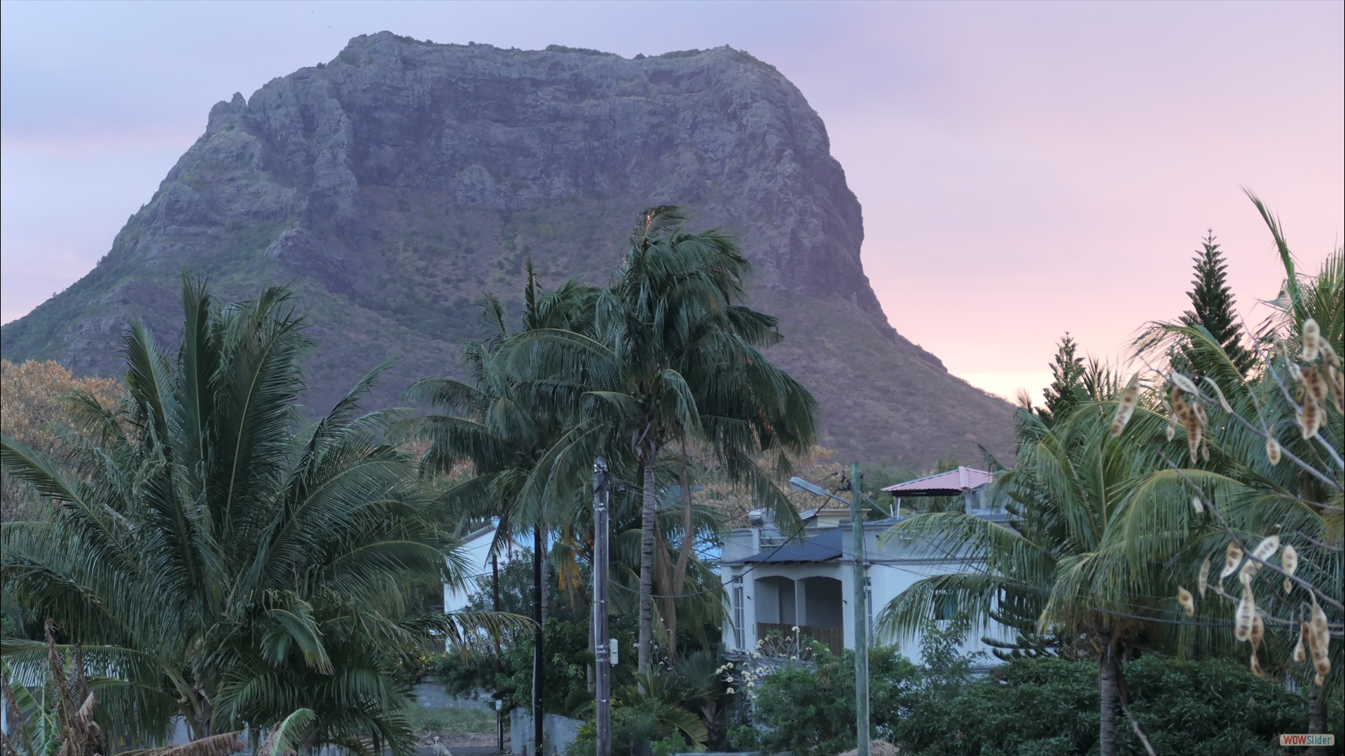 La Gaulette - Blick auf den Le Morne Brabant (556 m)