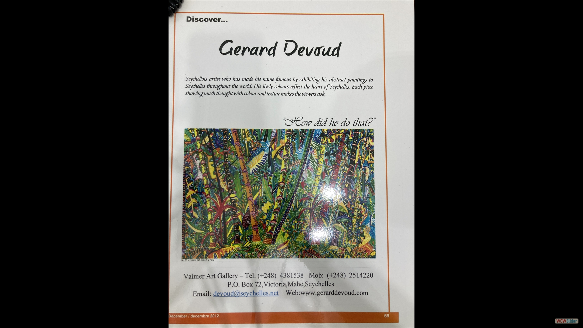 Gerard Devoud Kunst-Gallerie