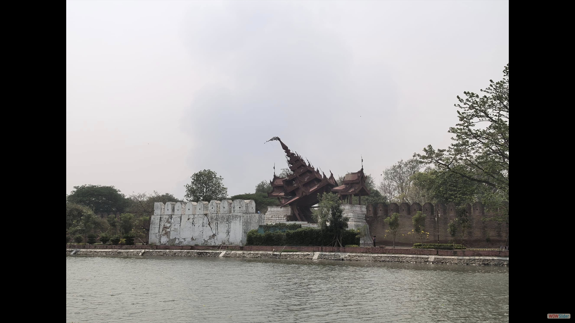 Bastion der Palastmauer - zerstört beim Erdbeben im März 2025