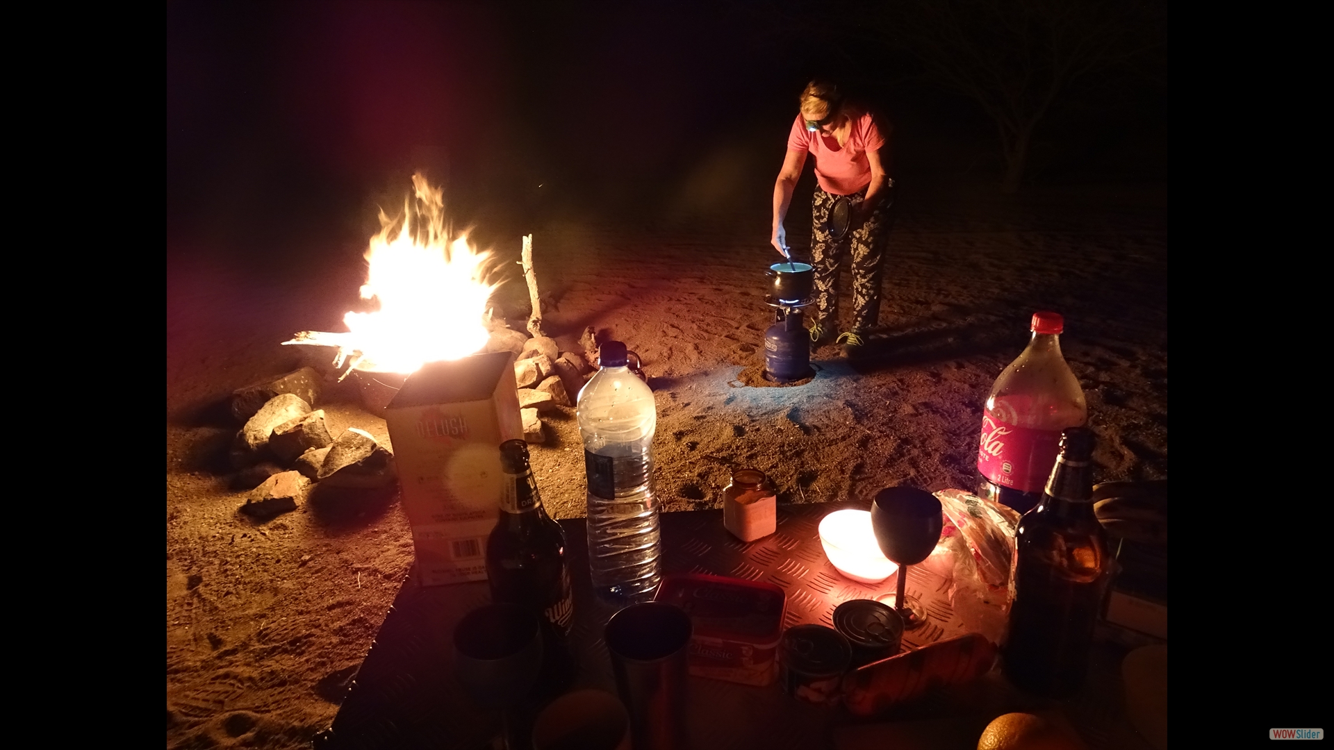 Die zweite Nacht im Mesosaurus fossil camp - aber ganz für uns allein.