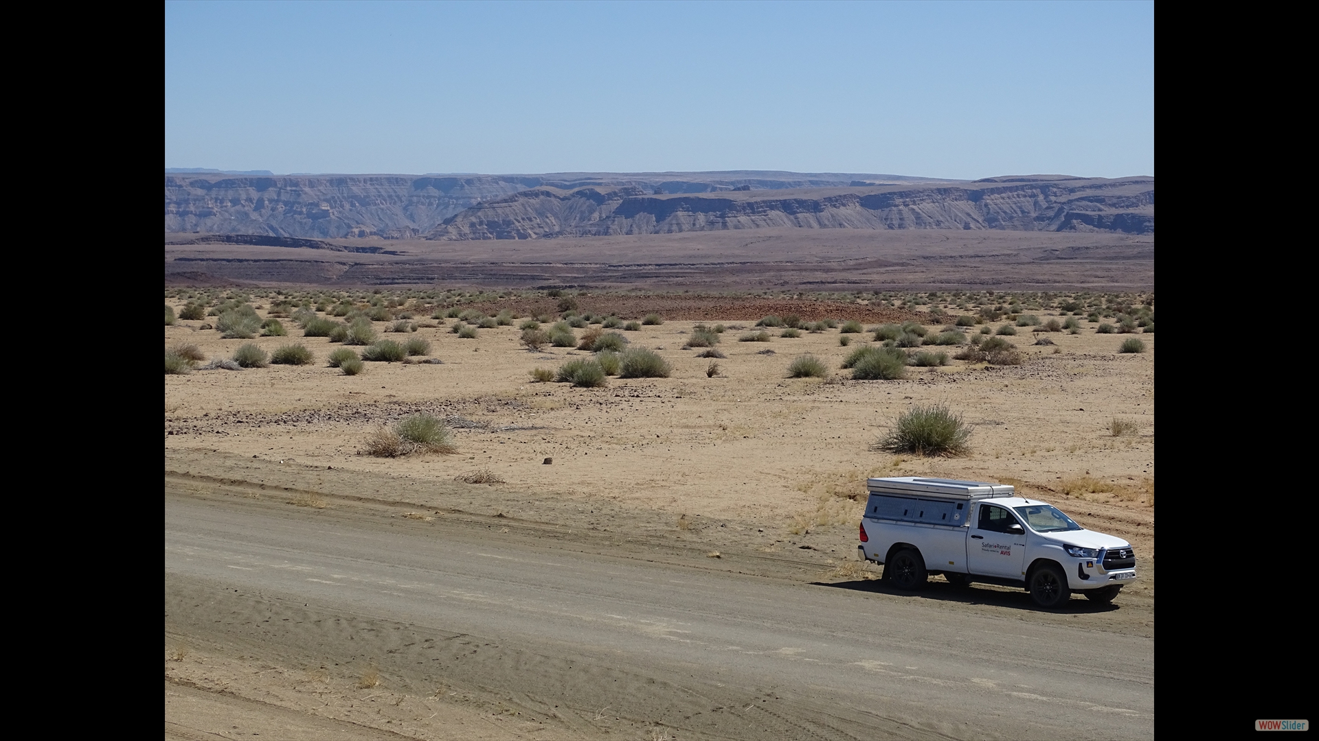 der Fish River Canyon im Hintergrund zum Abschied