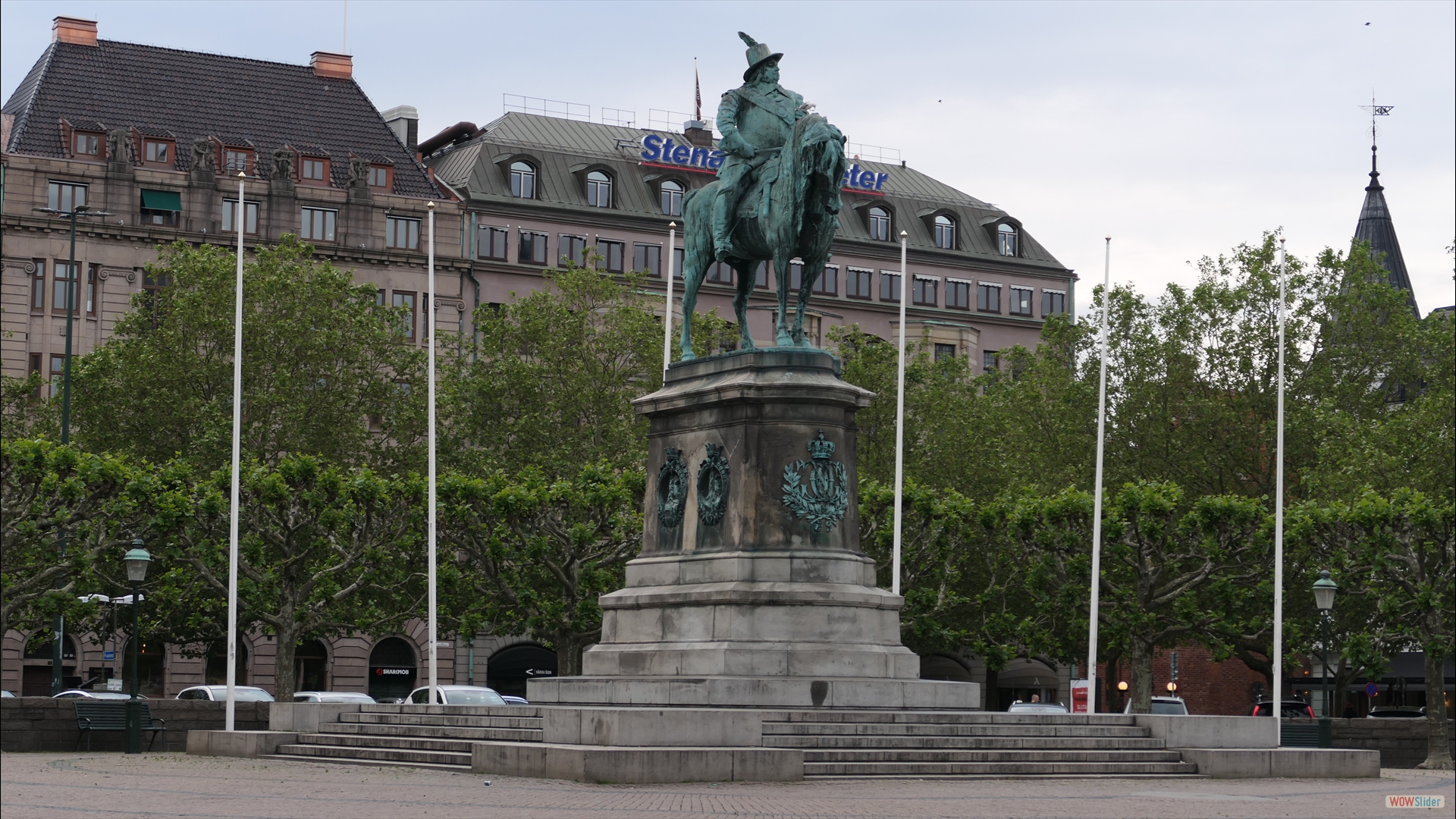König Karl X Gustav-Statue am Stortorget-Platz